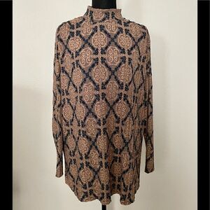 NWT Zara Longline Jacquard Top
